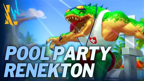 Pool Party Renekton ( Skin Spotlight ) Wild Rift - YouTube