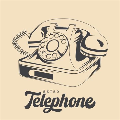 Vintage telephone icon vector image 12047785 Vector Art at Vecteezy