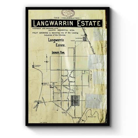 Langwarrin, Victoria Australia Vintage Map #2 (18--?) – Vintage Maps