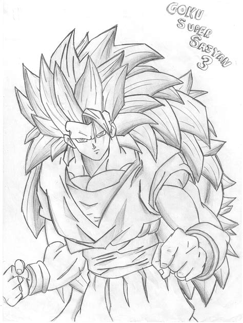 Dragon Ball Z Goku Sketch at PaintingValley.com | Explore collection of ...