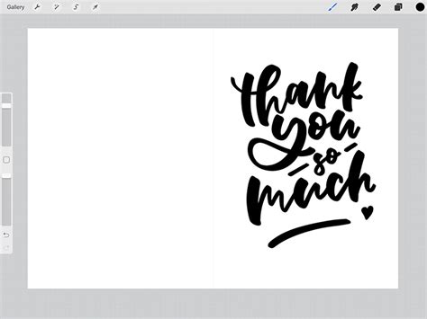 Thank You Card Set - iPad Lettering