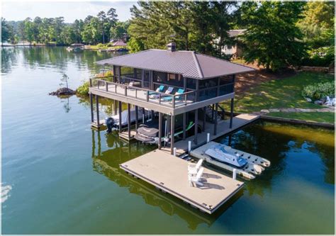 Boat Houses | Lake dock, House boat, Lake house plans