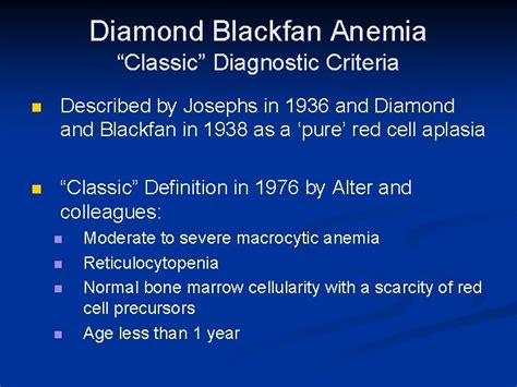 Introduction to Diamond Blackfan Anemia and Its Treatment