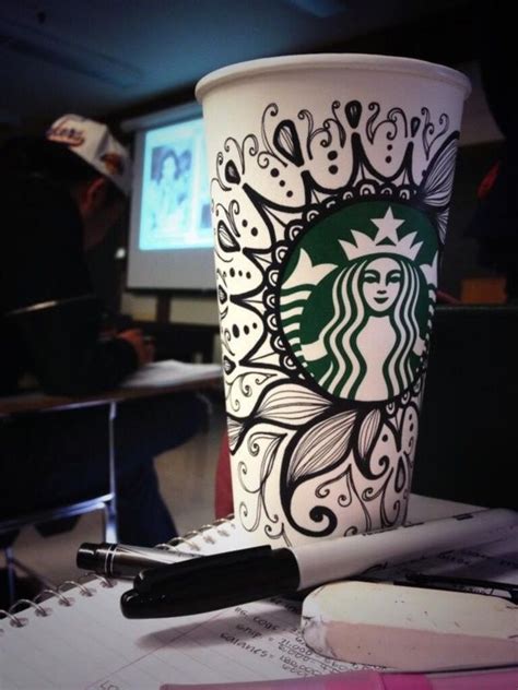 40 Starbucks Mug Art For Random Awesomeness - Bored Art | Starbucks art ...