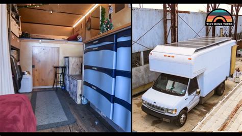 Stealth Box Truck Tiny House Built With Recycled Materials - Van Life ...