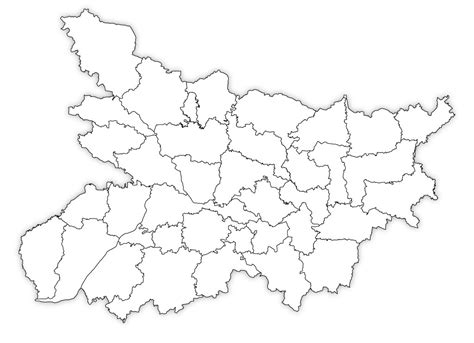 Bihar Outline Map, Bihar Blank Map