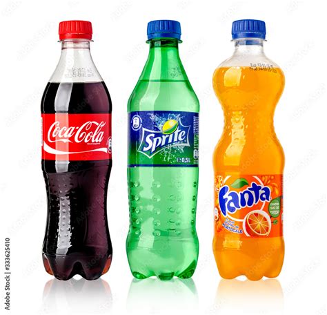 Coca-Cola, Fanta and Sprite Bottles Stock Photo | Adobe Stock