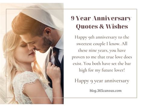 75+ Best 9th year wedding anniversary quotes, Wishes, Messages