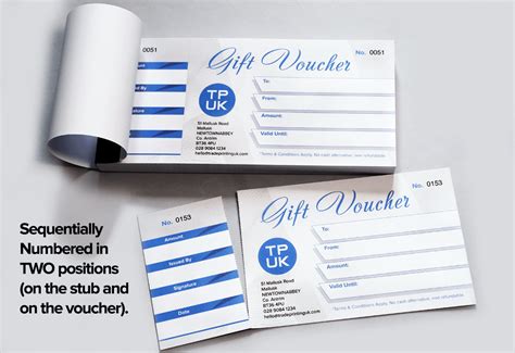 GIFT VOUCHER printing from £25 | Gift Voucher Books