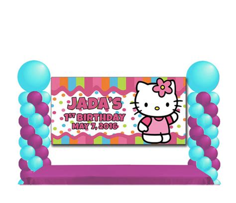 Hello Kitty Birthday Banner made at The Brat Shack Party Store, NY