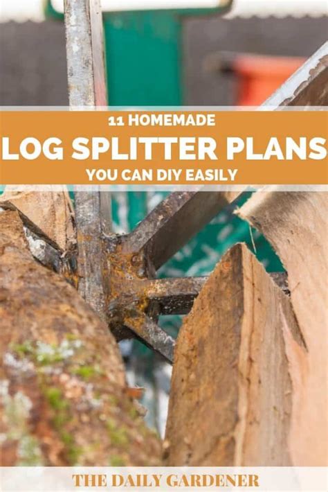 11 Homemade Log Splitter Plans You Can DIY Easily