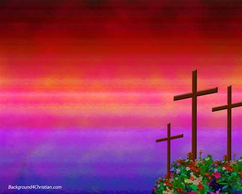 Cross on Calvary | Background 4 Christian : Worship Slide Template