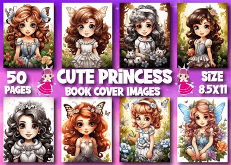 1 Princess Book Cover Images For Kids Pages Designs & Graphics