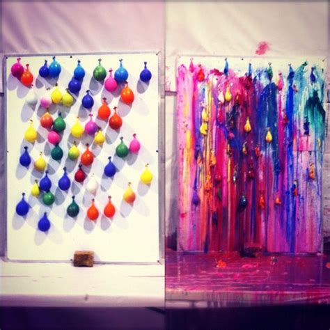 Balloons, paint, darts | Balloon painting, Crafts, Diy crafts