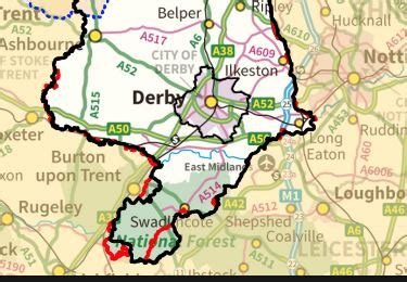 South Derbyshire map – GSQ Blog