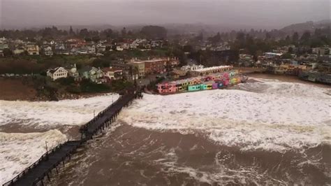 Deadly California Storm Damages Capitola Wharf