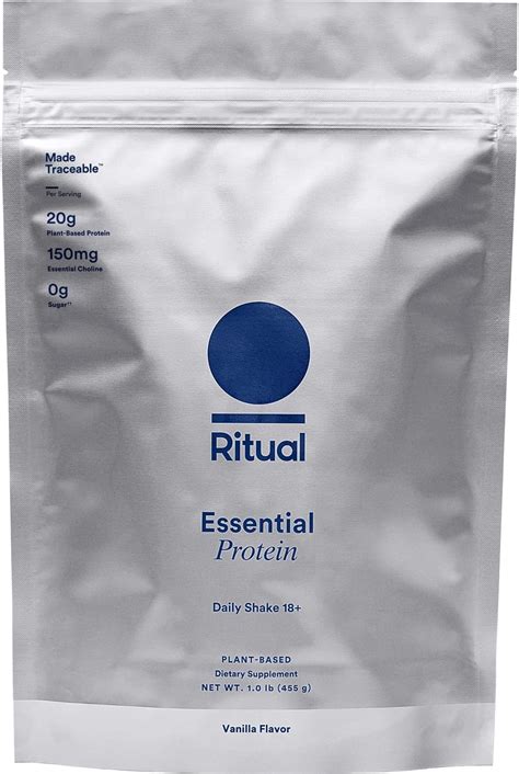 Amazon.com: Ritual 18+ Vegan Protein Powder with BCAA: 20g Organic Pea ...