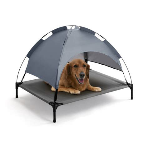 Elevated Pet Bed with UV30+ Sun Canopy