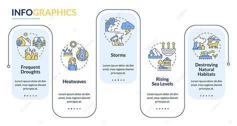 Effects Of Climate Change Rectangle Infographic Template Environment ...