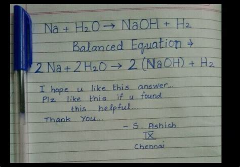 Embody scrap throw dust in eyes na h2o naoh h2 balance the equation ...