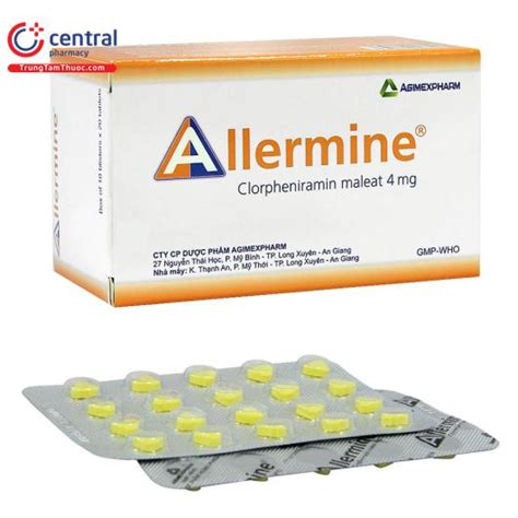 [CHÍNH HÃNG] Thuốc Allermine điều trị triệu chứng viêm mũi dị ứng