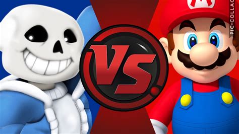 Sans vs Mario animation - YouTube