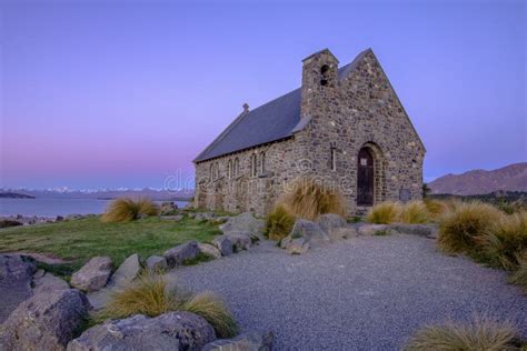 Lake Tekapo Church stock photo. Image of basin, mackenzie - 130853538