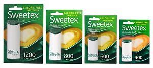 Sweetex Calorie Free Sweeteners Tablets - Choose Yours | eBay