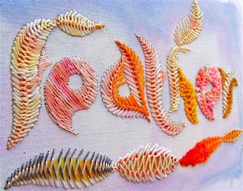 Feather Stitch Embroidery Design - Make: