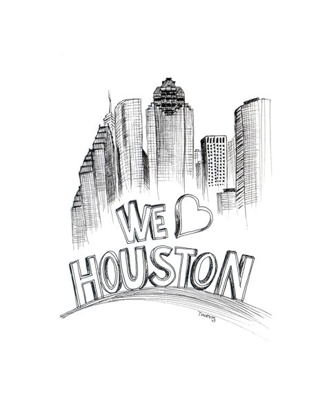 Houston Skyline Outline Tattoo ~ Houston Skyline Outline Drawing Texas ...