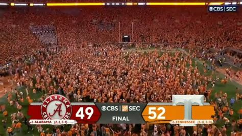 #3 Alabama vs #6 Tennessee THRILLING Ending | 2022 College Football ...