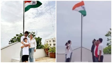 Shah Rukh Khan, Gauri join AbRam for flag-hoisting ceremony on I-Day ...