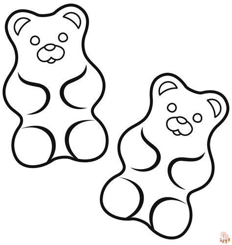 Gummy Bear Coloring Pages - Printable, Free & Fun Coloring