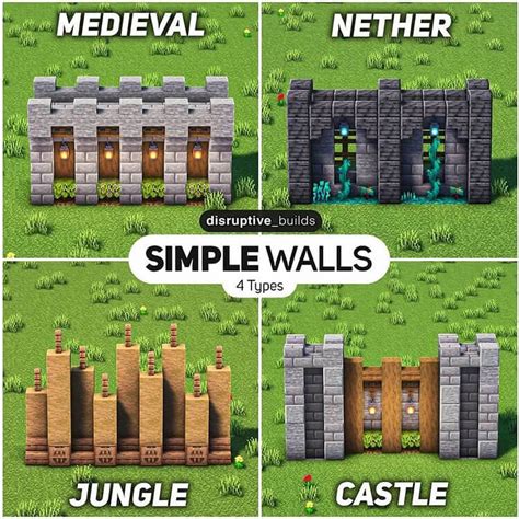 20 Amazing Minecraft Wall Design Ideas - Mom's Got the Stuff