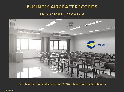 Certificate of Airworthiness and 8130-3 Airworthiness Certificates ...