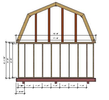 12x24 Barn Shed Plan