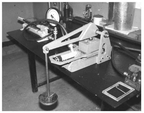 24 Shear machine of the type used for measurement of the shear strength ...