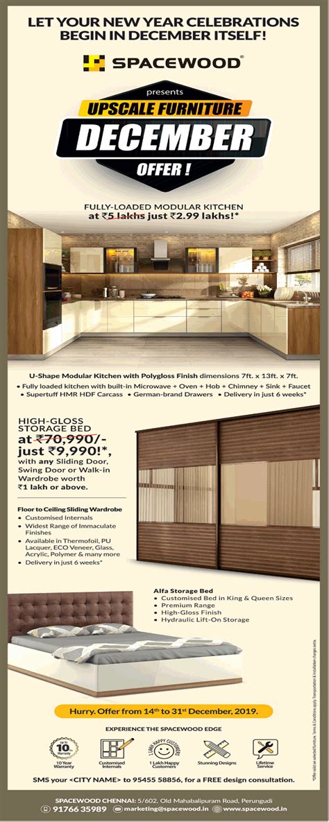 Spacewood Chennai Furniture Stores Sales Offers Numbers Discounts