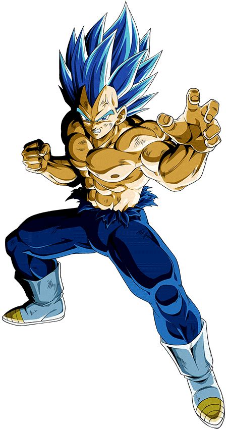 Super Saiyan Blue Evolution Vegeta Dokkan Render 4 by PrinceofDBZGames ...