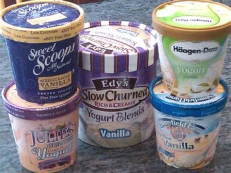 Frozen Yogurt Ice Cream Brands