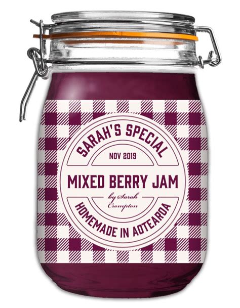 Jam & Preserve Jar Labels - Custom Designs | Jam Labelizer | Jar labels ...