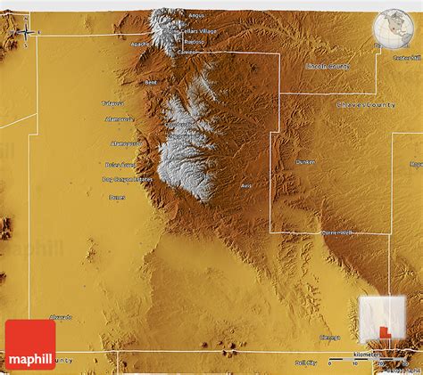 Physical 3D Map of Otero County