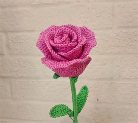 Free Crochet Pattern For A Rose