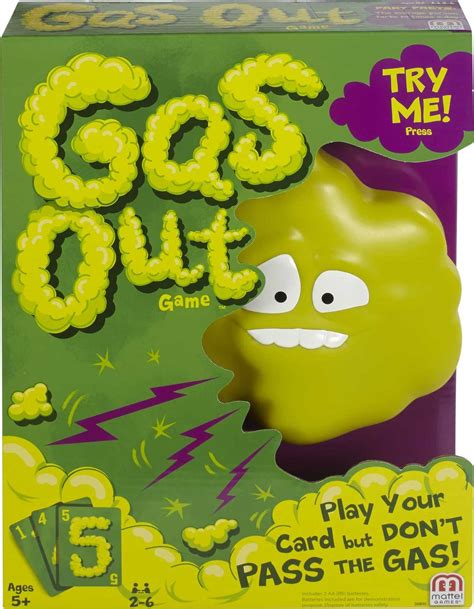 Mattel Games Gas Out for Kids, Family & Game Night, Hilarious ...