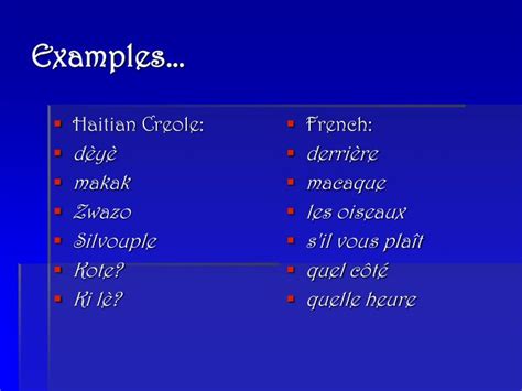 PPT - Haitian Creole vs. French in Haiti: How Language Divides a Nation ...