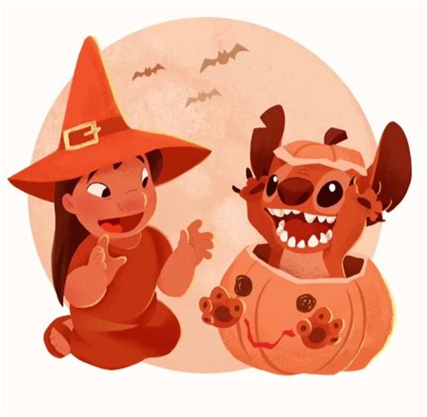 Wallpaper Stitch Halloween Background