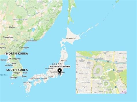 Where is Tokyo 2020 Olympic Stadium Located in Japan Map | 2020 ...