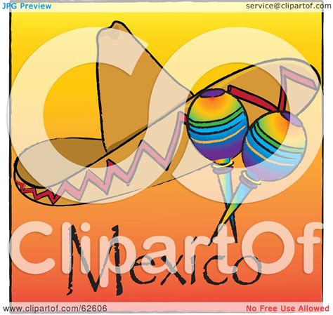 Royalty-Free (RF) Clipart Illustration of a Sombrero With Rainbow ...