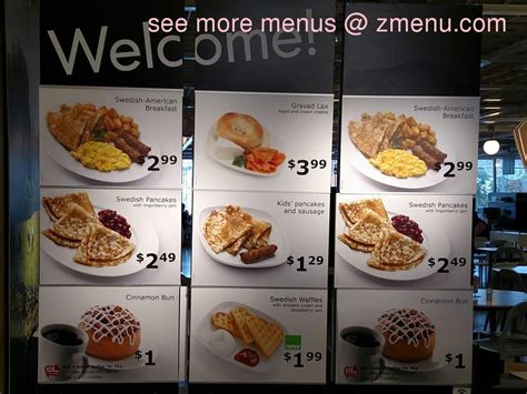 Online Menu of IKEA Restaurant Restaurant, Stoughton, Massachusetts ...