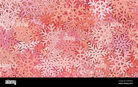 Pink snowflakes background for winter and christmas greeting card Stock ...